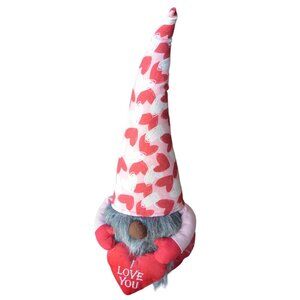 NWT Kirkton House Valentines Day Gnome Decoration With Red I Love You Heart  20"